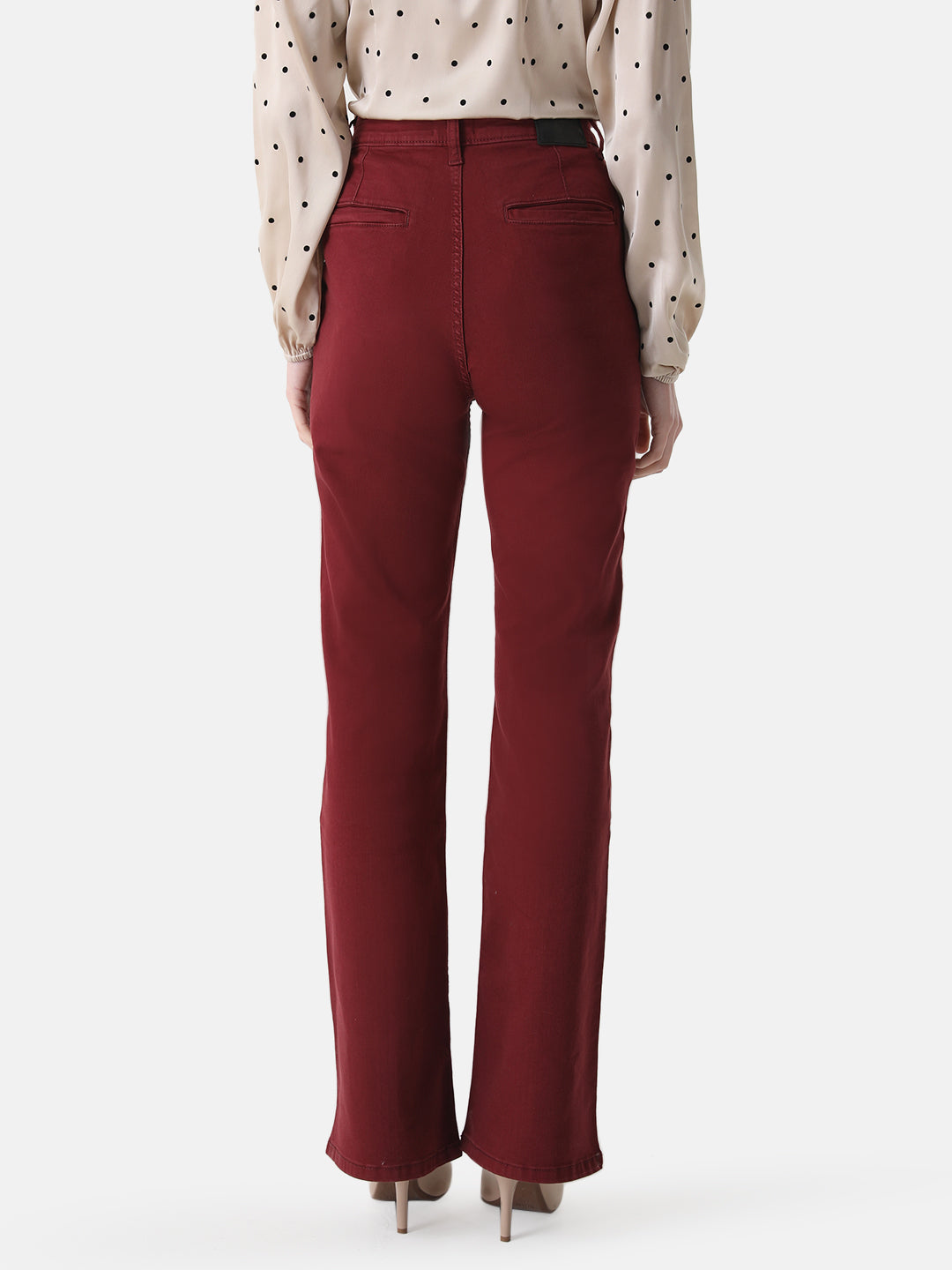 Jeans With Metal Buttons At Pocket