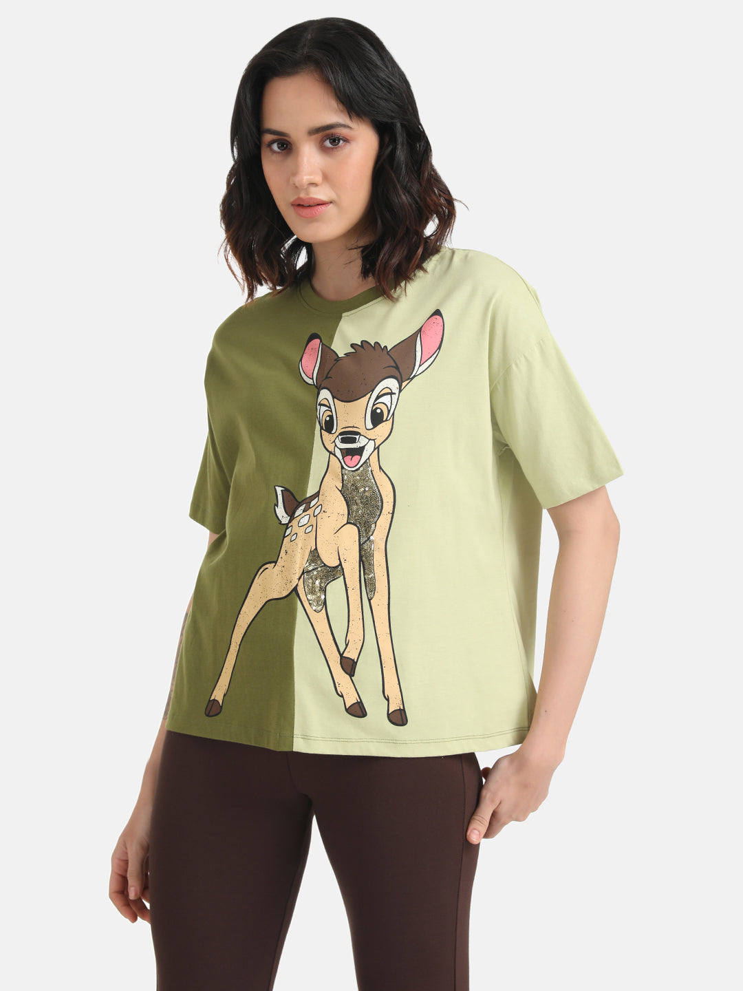 Bambi Â© Disney Printed T-Shirt With Sequin Work