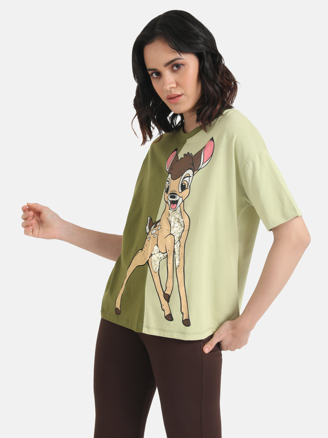 Bambi Â© Disney Printed T-Shirt With Sequin Work