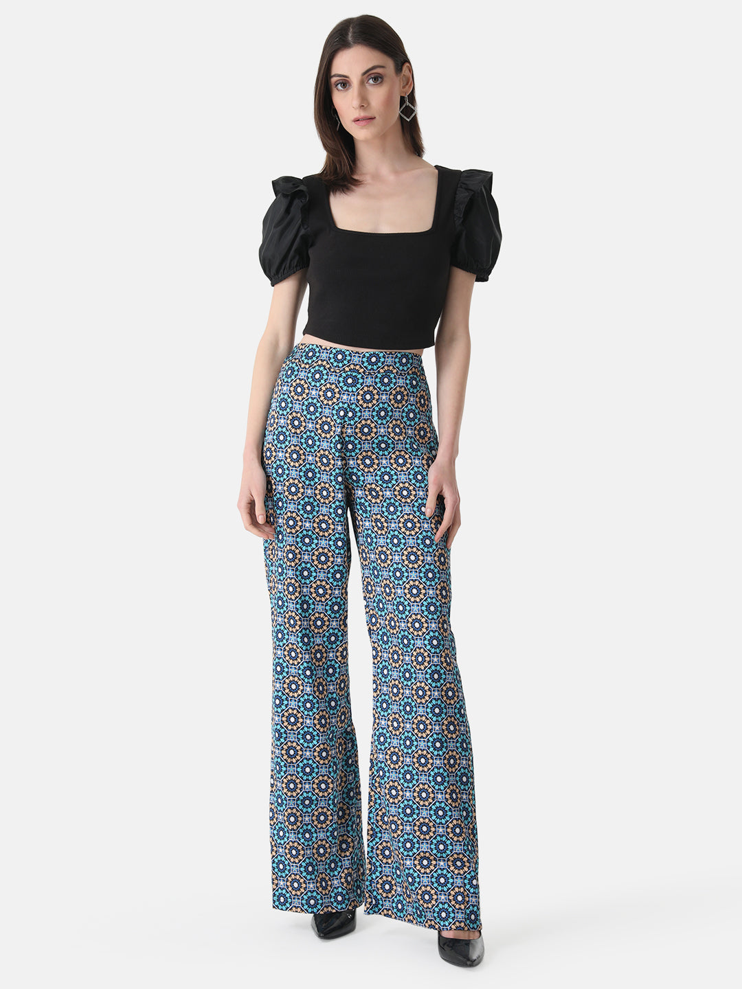 Printed Flared Pants