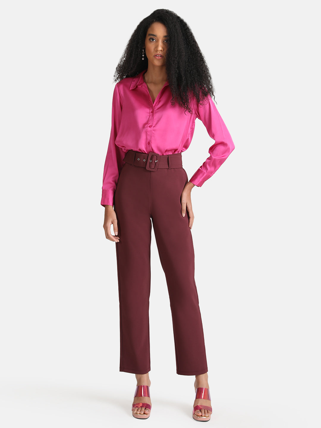 Trousers With Fabric Belt