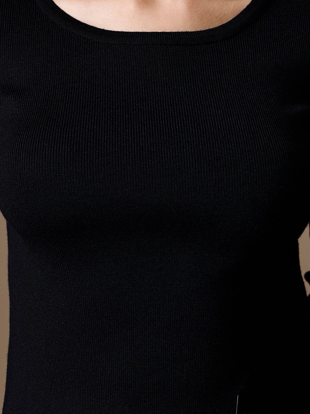Cropped Winter Top With Metal Trim