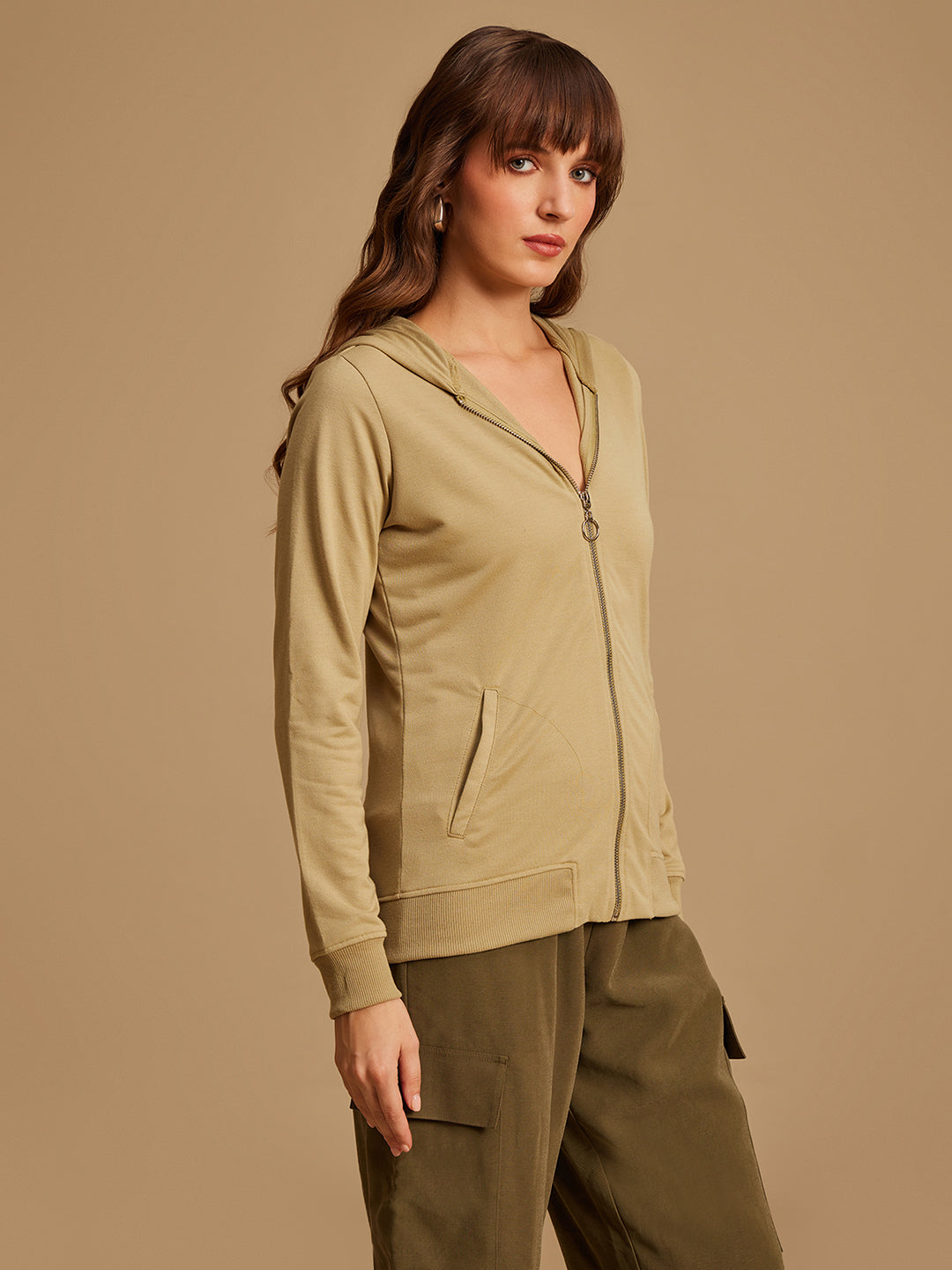 Basic Front Zipper Hoodie